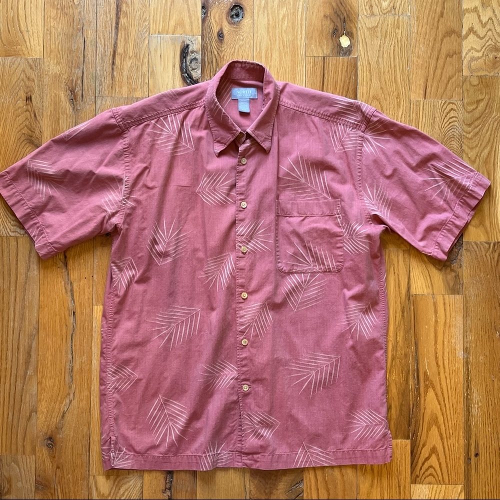 Bermuda bay Hawaiian shirt size medium 100% silk